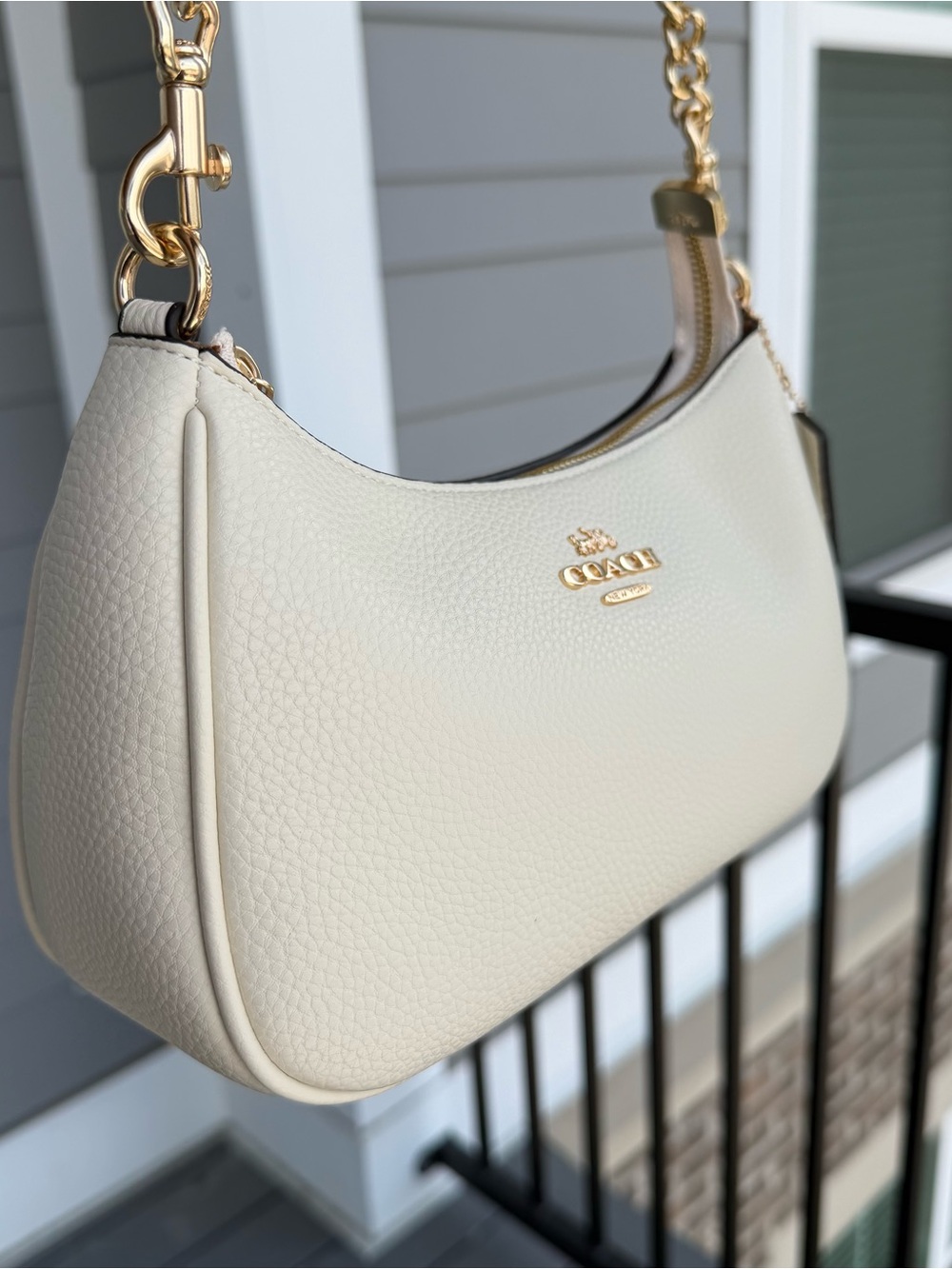 Coach Teri Leather white Shoulder Bag - Picture 3 of 8